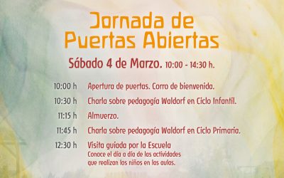 Jornada de Puertas Abiertas · 4 de marzo 10:00h